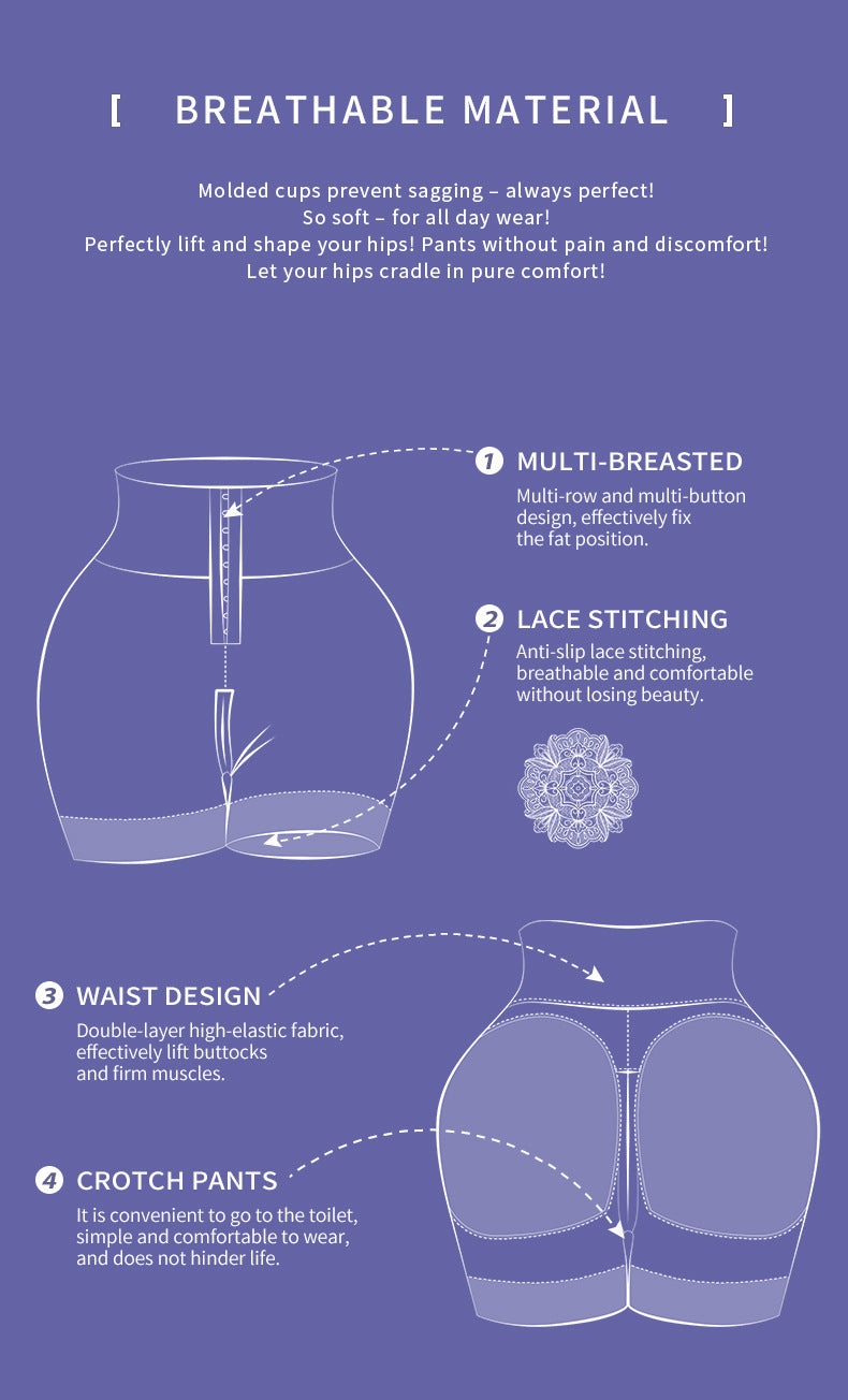 European and American plus high waisted shapewear pants