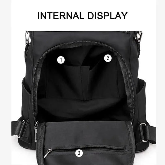 Amaznig Anti-theft Backpack In Waterproof Fabric