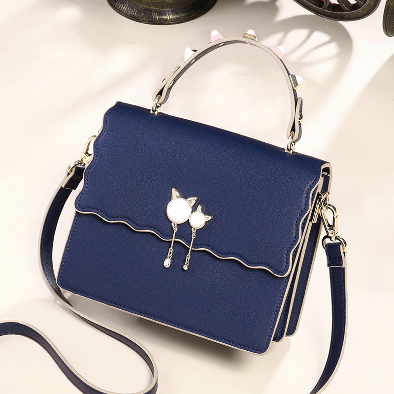 Genuine Leather Handbags Portable Fashion Simple Trendy All-match Handbag