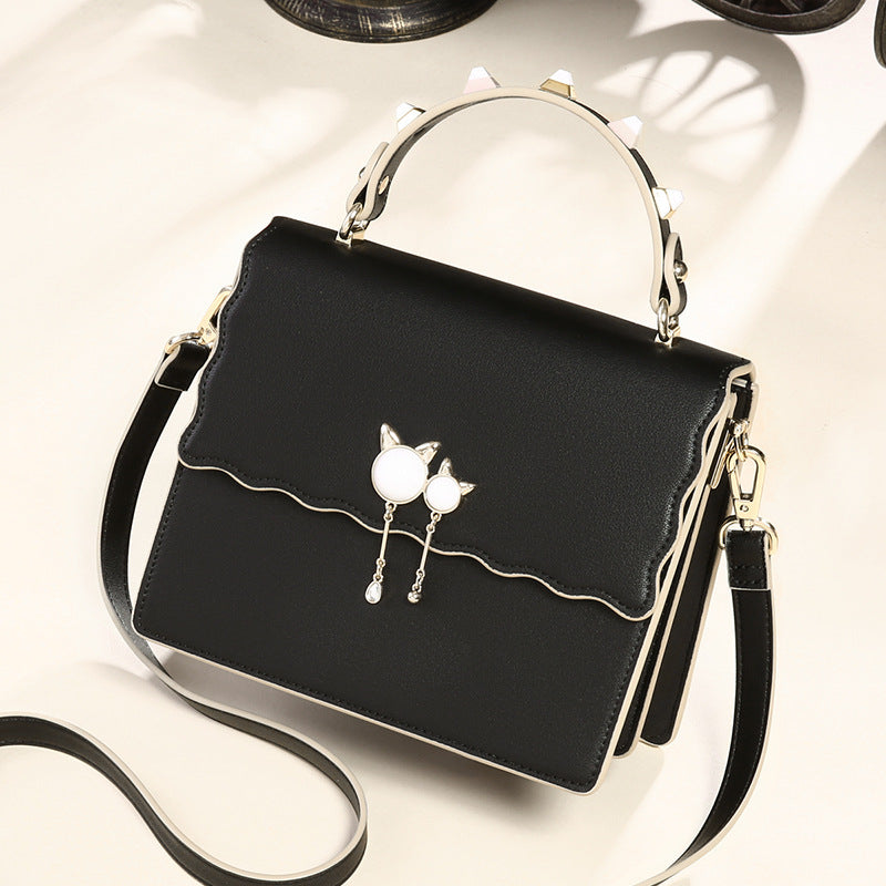 Genuine Leather Handbags Portable Fashion Simple Trendy All-match Handbag