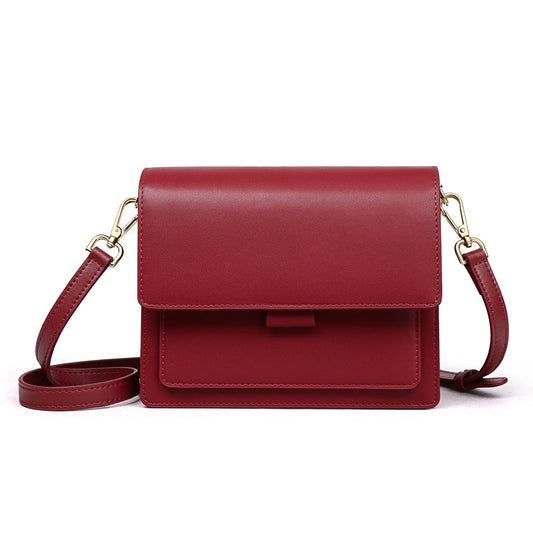 Small Genuine Leather Handbags Casual Square Shape Handbag