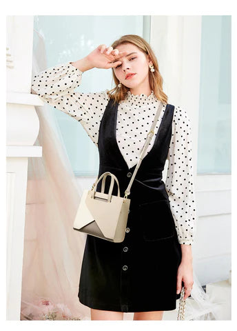 Geunine Leather Large Capacity Simple Handbag