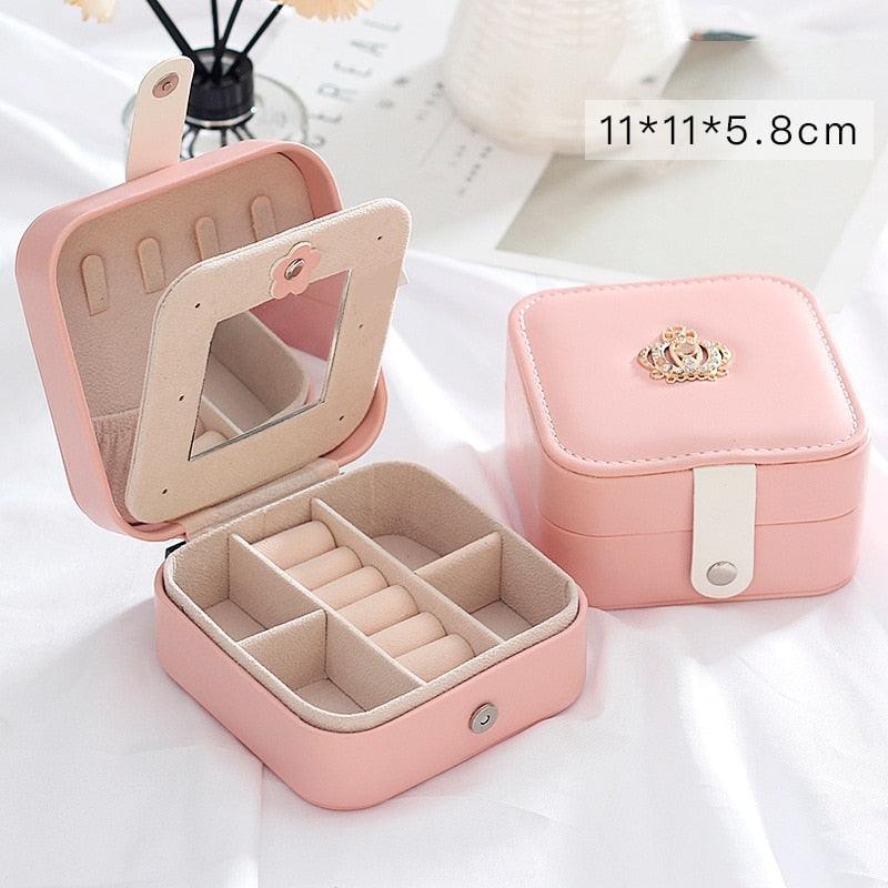 Double Layer Storage Box - Leather Jewelry Box