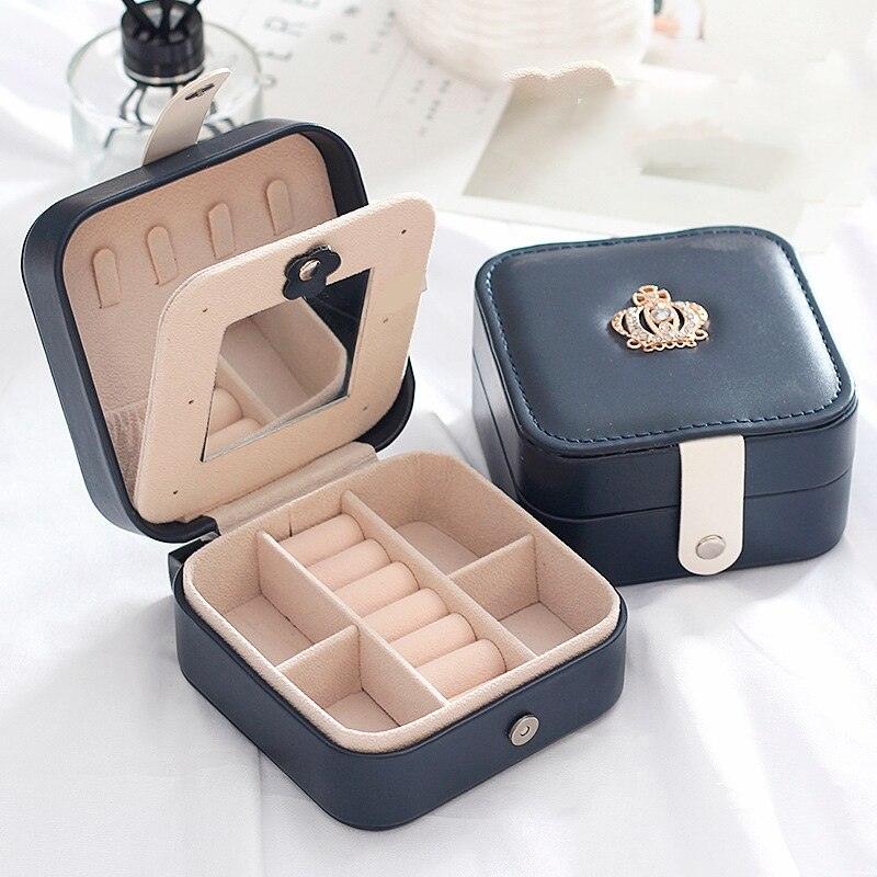 Double Layer Storage Box - Leather Jewelry Box