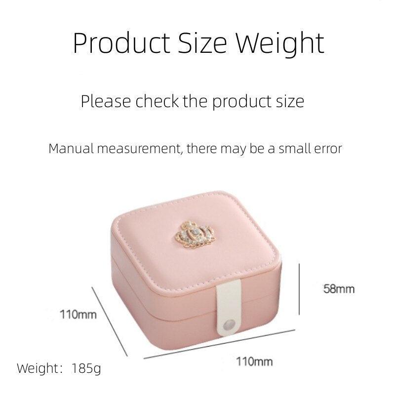 Double Layer Storage Box - Leather Jewelry Box