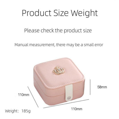 Double Layer Storage Box - Leather Jewelry Box