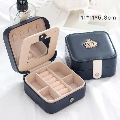 Double Layer Storage Box - Leather Jewelry Box
