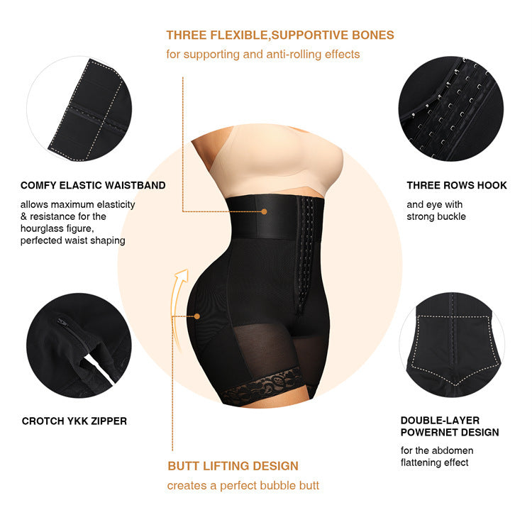 European and American plus high waisted shapewear pants