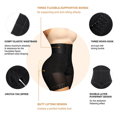 European and American plus high waisted shapewear pants