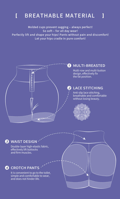European and American plus high waisted shapewear pants