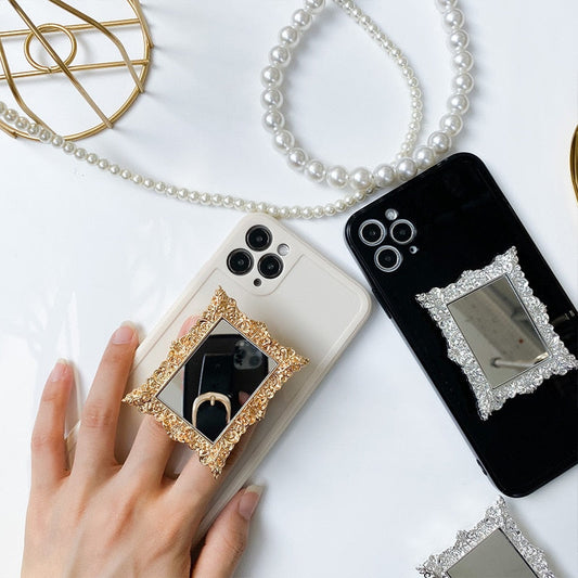 Pattern Mirror Grip - Mobile Phone Holder Extension