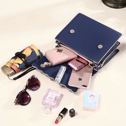 Genuine Leather Handbags Portable Fashion Simple Trendy All-match Handbag