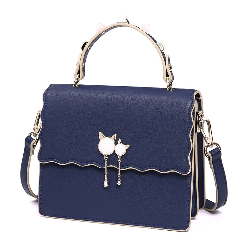 Genuine Leather Handbags Portable Fashion Simple Trendy All-match Handbag