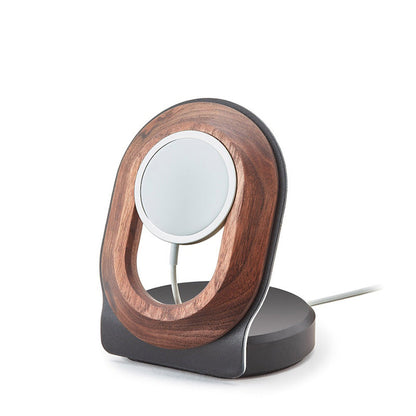 Wooden Desk Magnetic Charger - Wireless Charging Stand For Magsafe