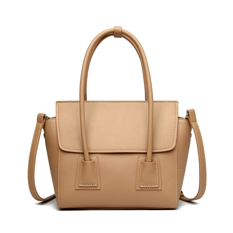 Smiling Face Large Capacity Office Simple Texture Messenger For Handbag