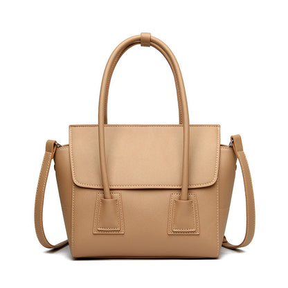 Smiling Face Large Capacity Office Simple Texture Messenger For Handbag