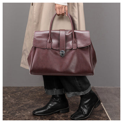 Autumn Winter Skeleton Skin High Sense Large Capacity Office Stylish Handbag