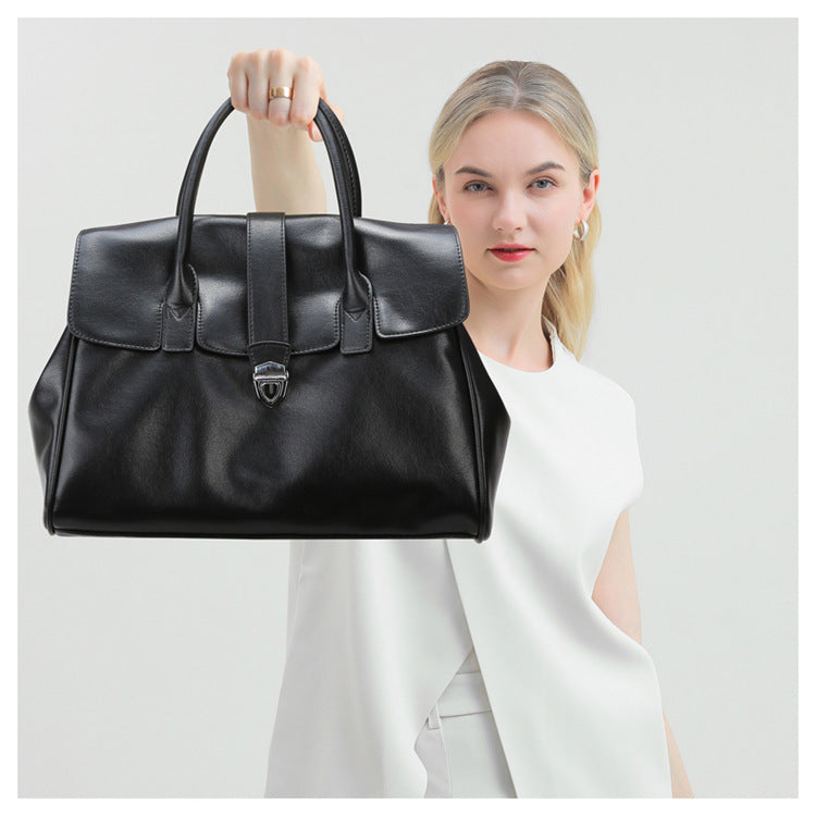 Autumn Winter Skeleton Skin High Sense Large Capacity Office Stylish Handbag