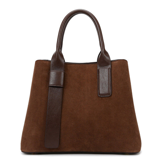 Handbags Autumn Winter Frosted Large Capacity Simple Office Soft Leather Handbag