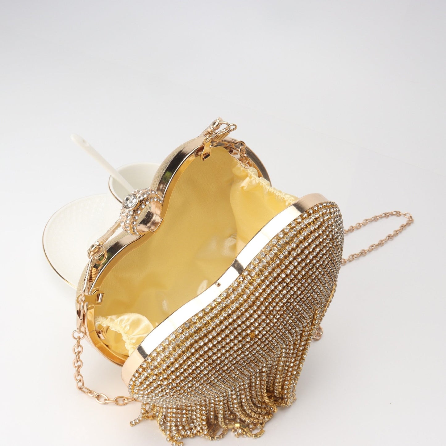 Fringed Rhinestone Handbag