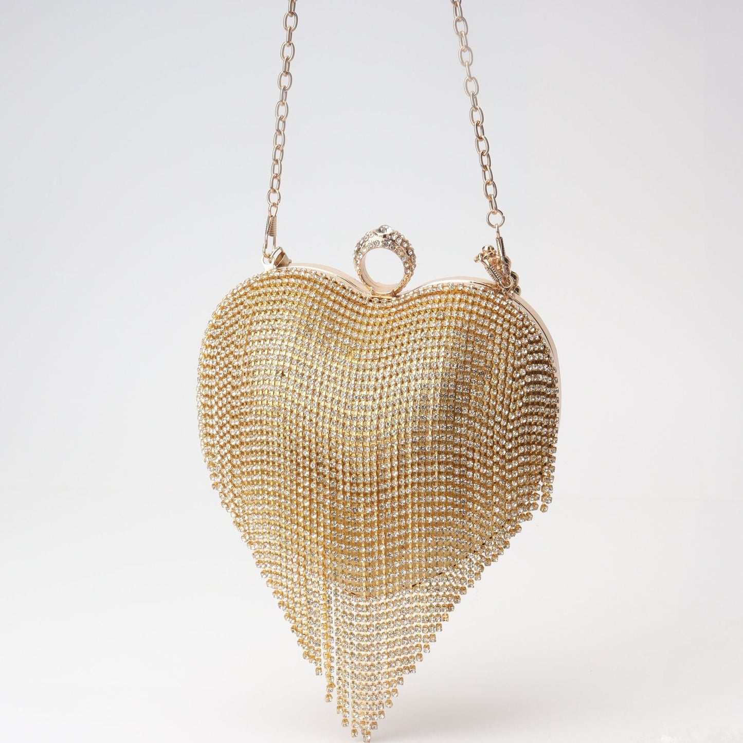 Fringed Rhinestone Handbag