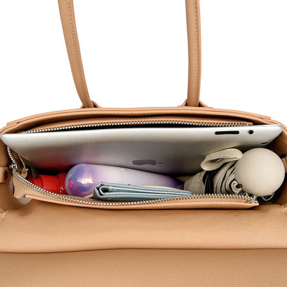 Smiling Face Large Capacity Office Simple Texture Messenger For Handbag