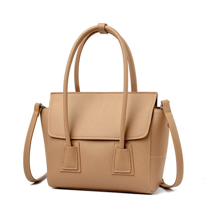 Smiling Face Large Capacity Office Simple Texture Messenger For Handbag