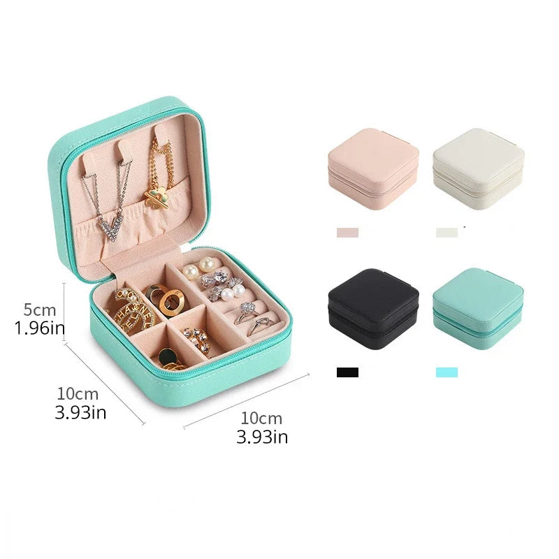 Mini Jewelry Storage Box - Portable Travel Storage Case