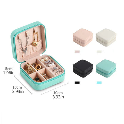 Mini Jewelry Storage Box - Portable Travel Storage Case