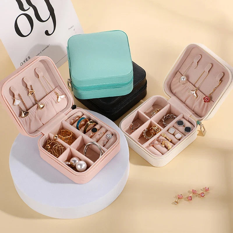Mini Jewelry Storage Box - Portable Travel Storage Case