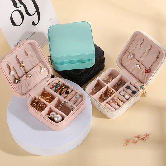 Mini Jewelry Storage Box - Portable Travel Storage Case