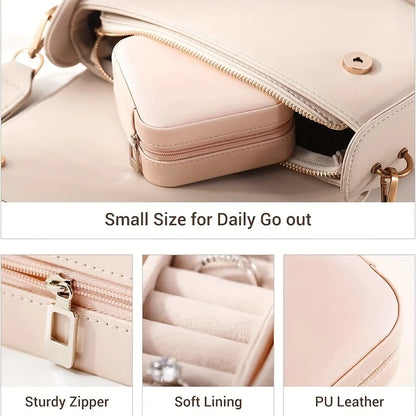 Mini Jewelry Storage Box - Portable Travel Storage Case