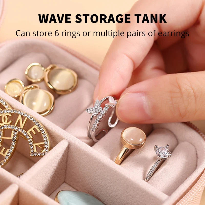 Mini Jewelry Storage Box - Portable Travel Storage Case
