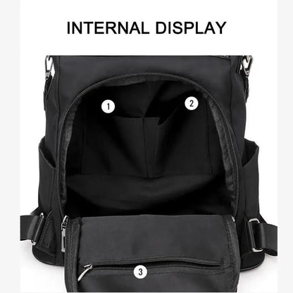 Amaznig Anti-theft Backpack In Waterproof Fabric
