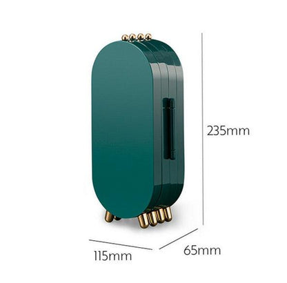 Desktop Jewelry Storage Box Multilayer - Dust proof Holder Case for Women Jewelry Organizer