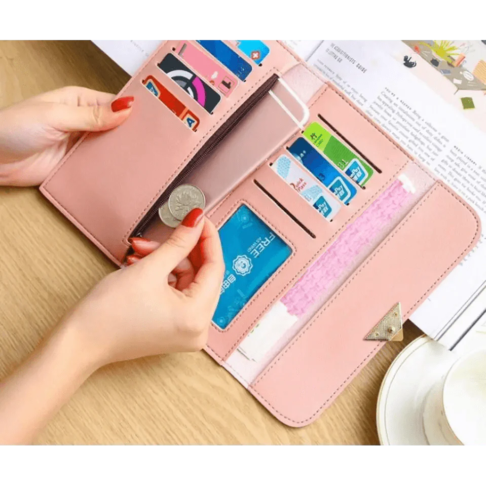 Durable Purses Luxury Love Heart Wallets For Ladies