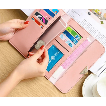Durable Purses Luxury Love Heart Wallets For Ladies