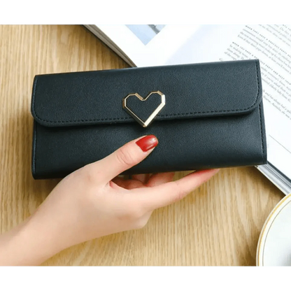 Durable Purses Luxury Love Heart Wallets For Ladies