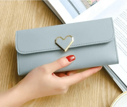 Durable Purses Luxury Love Heart Wallets For Ladies