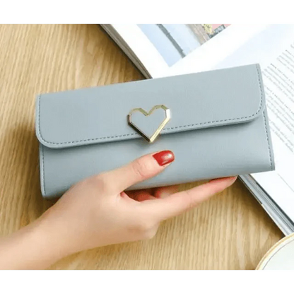 Durable Purses Luxury Love Heart Wallets For Ladies