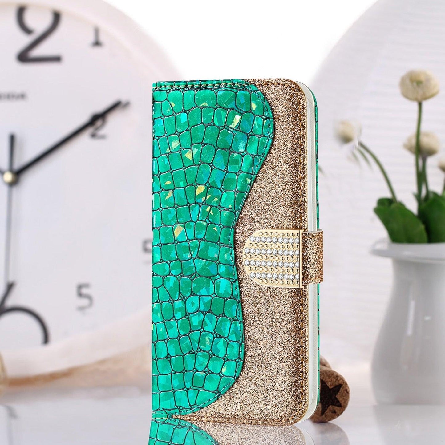 Glitter Leather Case Cover For iPhone