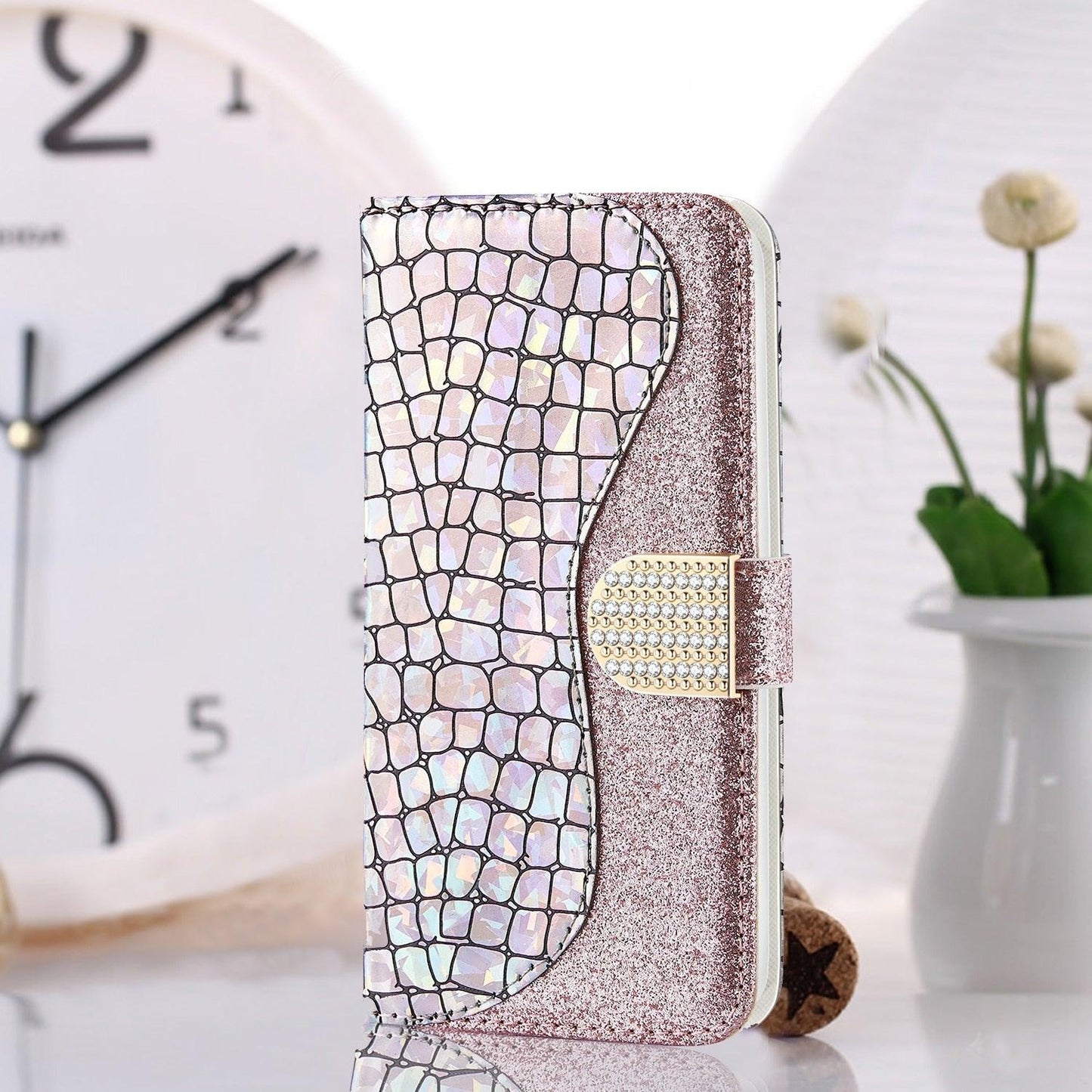 Glitter Leather Case Cover For iPhone