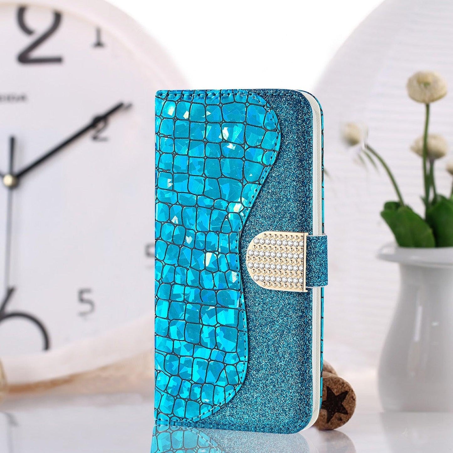 Glitter Leather Case Cover For iPhone