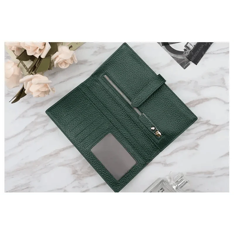 Genuine Leather Clutch Phone Bag Wallet